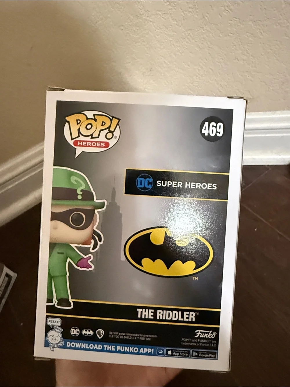 Funko Pop figure: 469 The Riddler- Batman/ LA Comic Con 2022 Show Exclusive